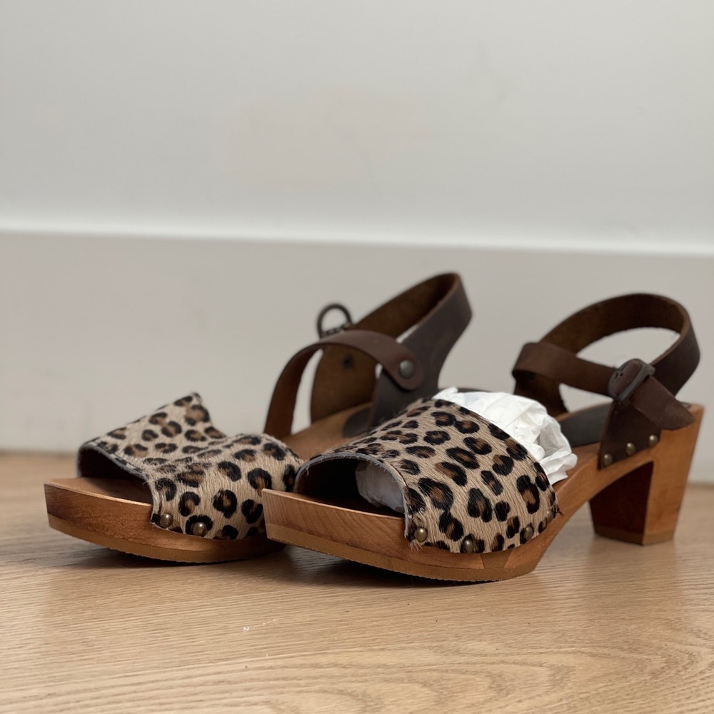 Sanita Danish Clog - Camilla Sandal in Leopard